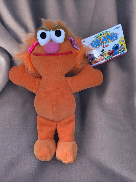 Sesame Street Other - 1997 TYCO Sesame Street Beans Zoe All Ages My Lovely Stuffing Toys, 8 in.(B1)
